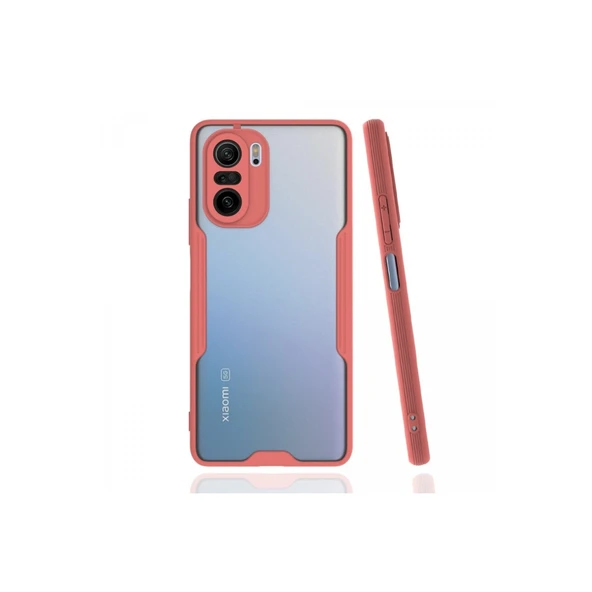 Xiaomi Poco F3 Kılıf Platin Silikon - Pembe ürün görseli 1