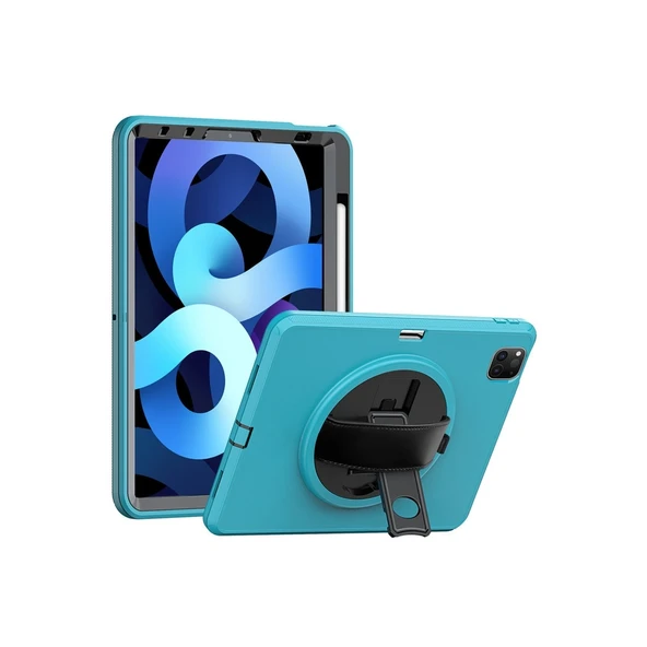 Apple İpad Pro 11 (2018) Kılıf Hand Strap Tablet Kılıfı - Turkuaz ürün görseli 1