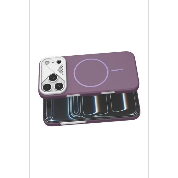 Joko Apple İphone 17 Pro Max Export Magsafe Kapak - Mor - Resim 3