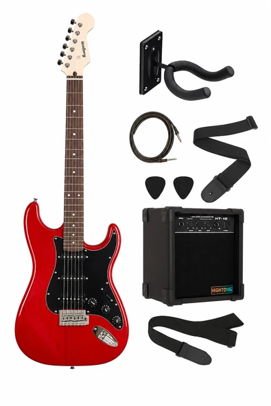 Madison Meg-2Trd Trans Red Burst Elektro Gitar Set ürün görseli 1