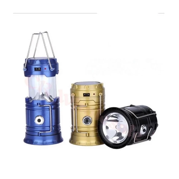 5900t Güneş Enerjili Şarj Edilebilir Usb Girişli Kamp Feneri Büyük Boy ürün görseli 1