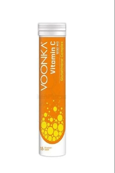Voonka Vitamin C 1000 mg Glutathione Complex 15 Efervesan Tablet ürün görseli 1