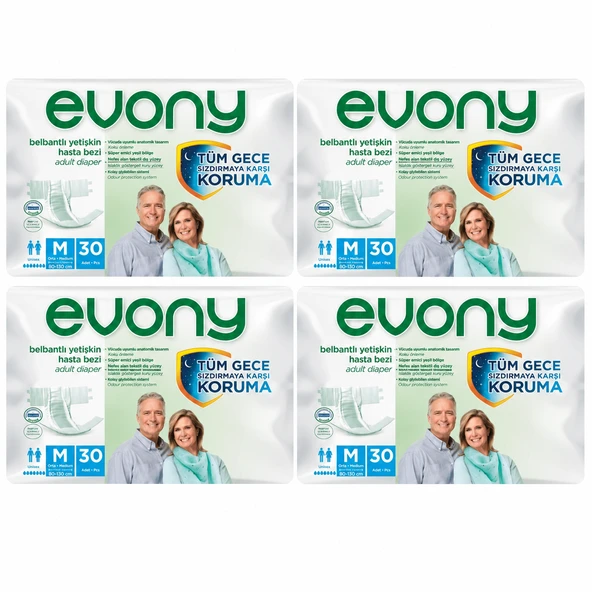 Evony Hasta Bezi Bel Bantlı Orta Boy MEDİUM 30’lu 4 PAKET ürün görseli 1