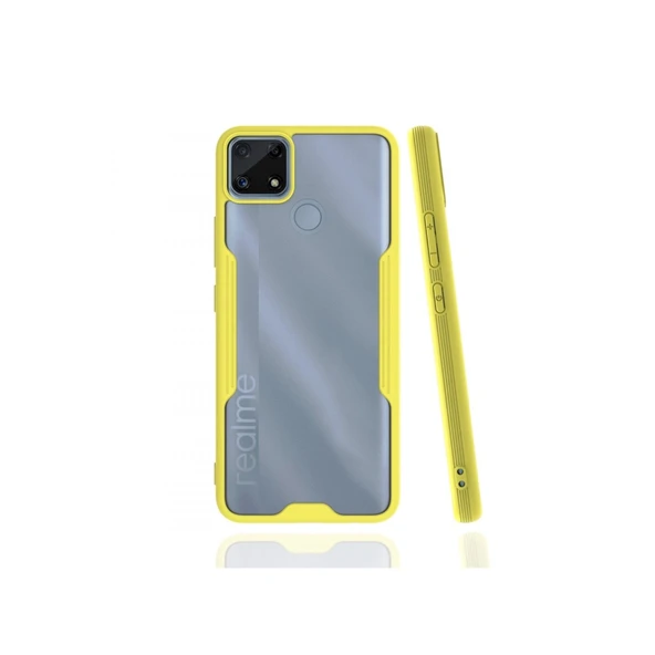 Realme C25 Kılıf Platin Silikon - Sarı ürün görseli 1