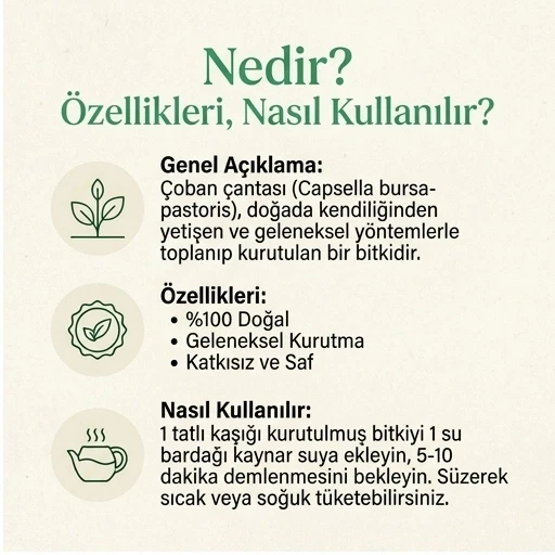 Çoban Çantası Doğal 500 g - Resim 5