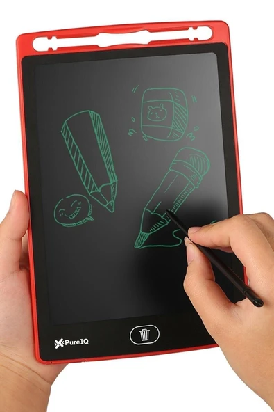 Ufak Tefek Şeyler Yazı Çizim Tableti Lcd 8,5 Inç Dijital Kalemli Çizim Yazı Tahtası Grafik Eğitim Tableti Kırmızı ürün görseli 1