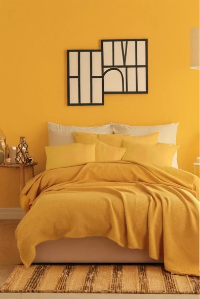 Ecocel Pike Örtü Battal 220x230cm Karde Hardal ürün görseli 1