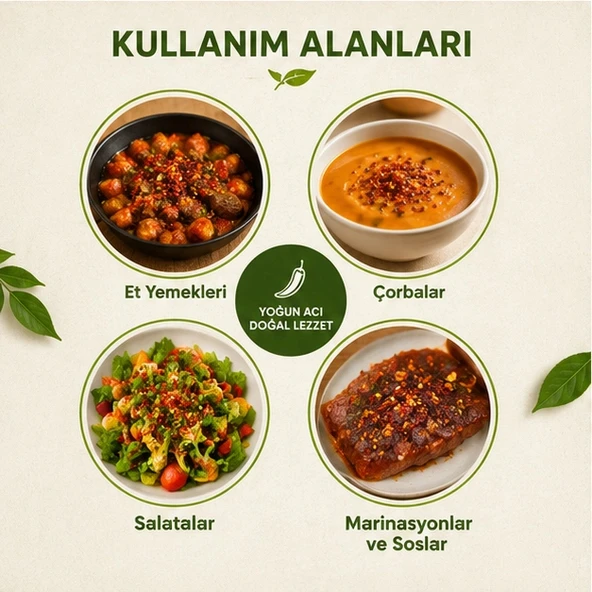 Zehir Acı Pul Biber Doğal 500 g - Resim 4