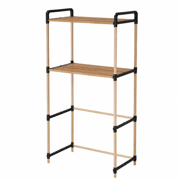 Nwood Modüler RaflıI Çamaşır Makinesi Organizer Rafı MDF 65*35*100 ürün görseli 1