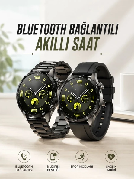 Akıllı Saat Sesli Görüşme, Nfc Uyumlu, Bildirim Görme Ve Uyku Ve Sağlık Takibi ürün görseli 1