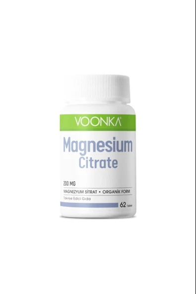 Voonka Magnezyum Sitrat 200mg 60 Tablet ürün görseli 1