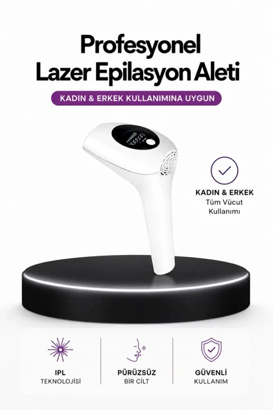 Ipl Teknolojili Erkek Ve Kadın Kullanımına Uygun Lazer Epilasyon Cihaz ürün görseli 1