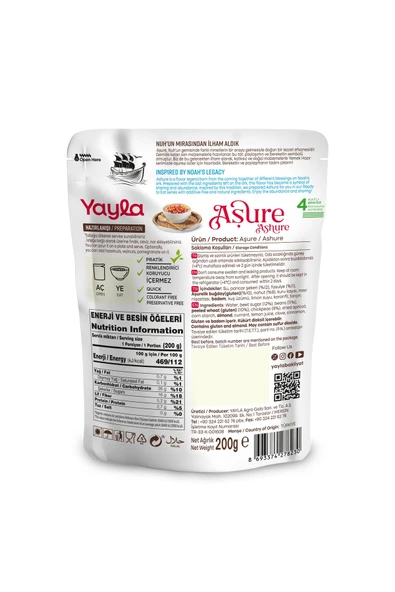 Yayla Yemek Hazır Aşure 200 gr - Resim 2