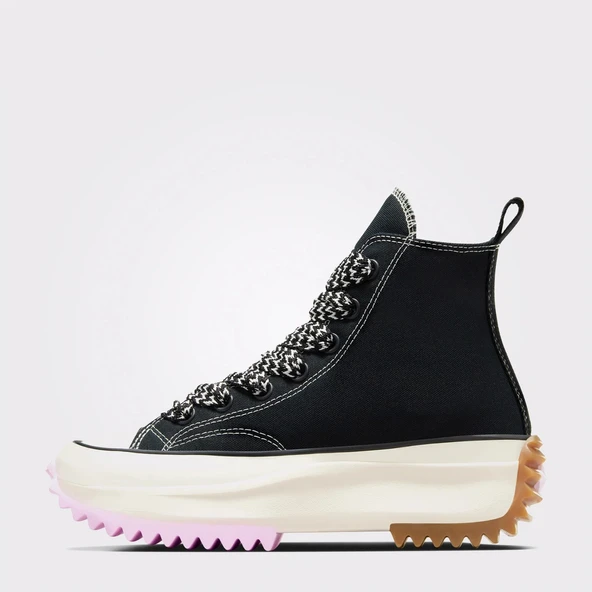 Converse Run Star Hike Unisex Siyah Platform Sneaker - Resim 4