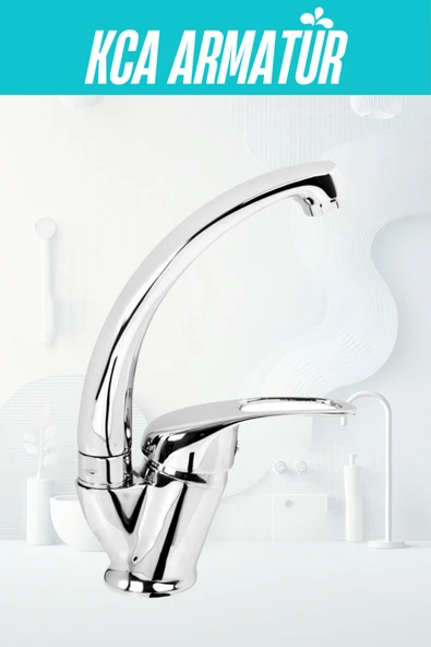 Ufak Tefek Şeyler Kuğu Uzun Evye Musluğu Çeşme Ve Banyo Bataryası ürün görseli 1