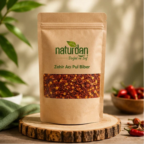 Zehir Acı Pul Biber Doğal 500 g - Resim 3