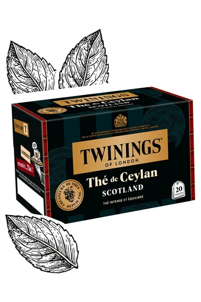Twinings Seylan Siyah Çay 20 Bardak Poşet ürün görseli 1