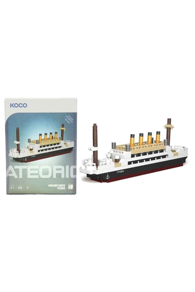 Titanic Yapım Seti 271 Parça – Mini Model 13,5 cm – Resimli Talimatlı – Yapı Oyuncak Seti - Resim 2