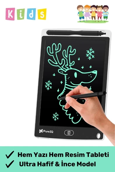 Ufak Tefek Şeyler Dijital Kalemli Yazı Tahtası Resim Not Çizimler Hafif İnce Tasarımlı-Lcd 8.5 Inç ürün görseli 1