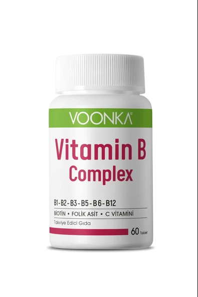 Voonka Vitamin B Complex 60 Tablet ürün görseli 1