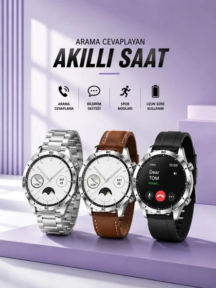 Akıllı Saat Bildirim Görme Sesli Görüşme Çoklu Kordon Gps Takibi ürün görseli 1