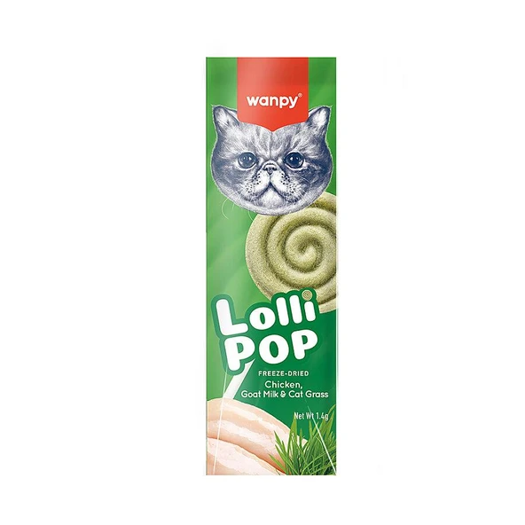 Wanpy LolliPop Dondurularak Kurutulmuş Kedi Otlu Lolipop Kedi Ödülü 1,4gr (10'lu) ürün görseli 1