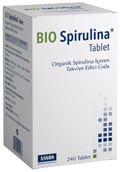 Bio Spirulina 240 Tablet ürün görseli 1