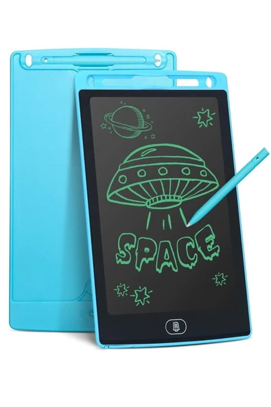 Ufak Tefek Şeyler Writing Tablet Lcd 8.5 Inç Dijital Kalemli Çizim Yazı Tahtası Grafik Not Yazma Eğitim Tableti Mavi ürün görseli 1