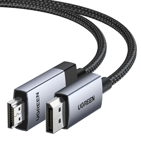 UGREEN 15574 DP119 Ultra HD 4K 60Hz Çözünürlük DisplayPort 1.2 to HDMI 2.0 Örgülü Kablo 1.5metre ürün görseli 1