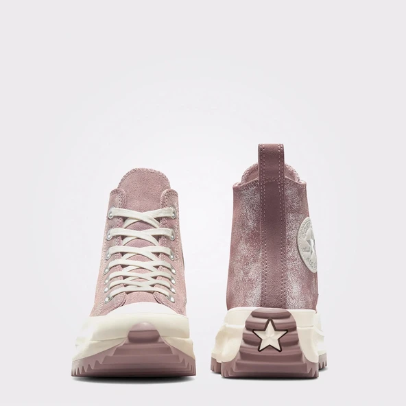 Converse Run Star Hike Unisex Pembe Süet Platform Sneaker - Resim 2