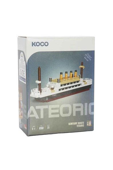 Titanic Yapım Seti 271 Parça – Mini Model 13,5 cm – Resimli Talimatlı – Yapı Oyuncak Seti - Resim 4