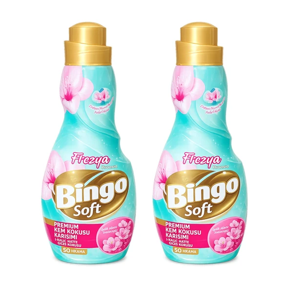 Bingo Soft Konsantre Yumuşatıcı Nem Kokusu Karşıtı 1200 ml Frezya 2 li ürün görseli 1
