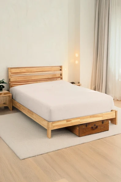 Penye Lastikli Çarşaf Pamuklu Jersey Çift Kişilik 160x200cm Krem ürün görseli 1