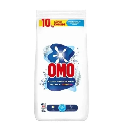 Omo Active Toz camasir Deterjani Beyazlar Ve Renkliler Icin 10 kg 1 adet ürün görseli 1