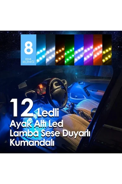Ufak Tefek Şeyler VOLKSWAGEN TIGUAN 2.0 TDI SCR 193 DSG 4M R-LINE Araca Uygun 12 Led Ayak Altı Led ürün görseli 1