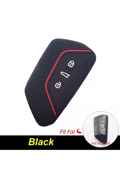 Ufak Tefek Şeyler Golf 8 Anahtar Kılıfı Silikon Siyah ürün görseli 1