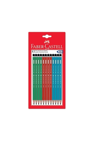 Faber Castell Kurşun Kalem Mercanlı 12 Li ürün görseli 1