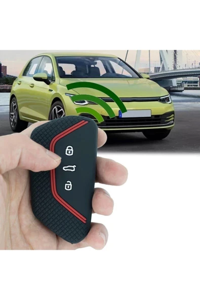 Ufak Tefek Şeyler Volkswagen Golf 8 Mk8 Id.3 Id.4 Octavıa Superb Leon Caddy Silikon Anahtar Kılıf ürün görseli 1