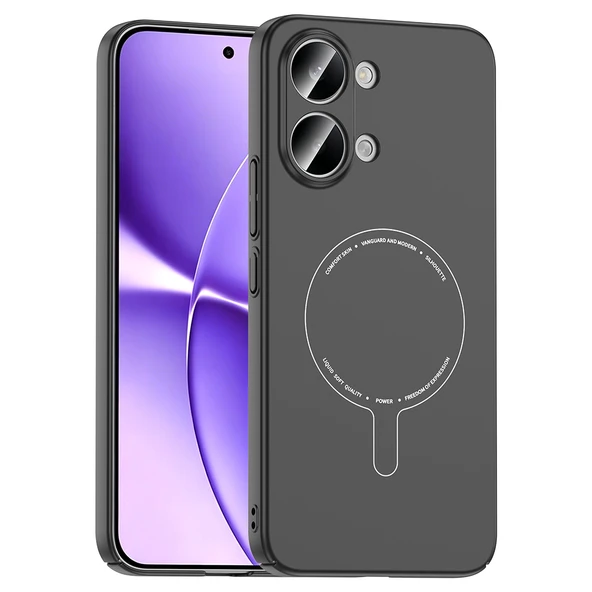 Xiaomi Poco X8 Pro Max Kılıf Magsafe Şarj Özellikli Kamera Korumalı Elio Sert PC Kapak ürün görseli 1