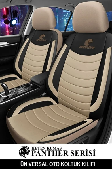 Skoda Rapid Spaceback 1.2 Tsi 90 Monte Carlo Dsg 2017 UYUMLU KETEN OTO KOLTUK KILIFI TAM SET BEJ ürün görseli 1