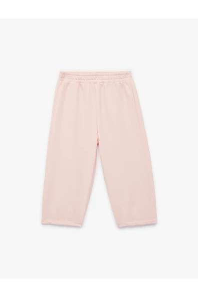 Koton Kız Bebek Şardonlu Beli Lastikli Basic Jogger Eşofman Altı - Resim 9