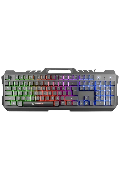 Rampage Kb-r57 X-jammer Gökkuşağı Aydınlatmalı Usb Tam Türkçe Gaming Oyuncu Klavyesi ürün görseli 1