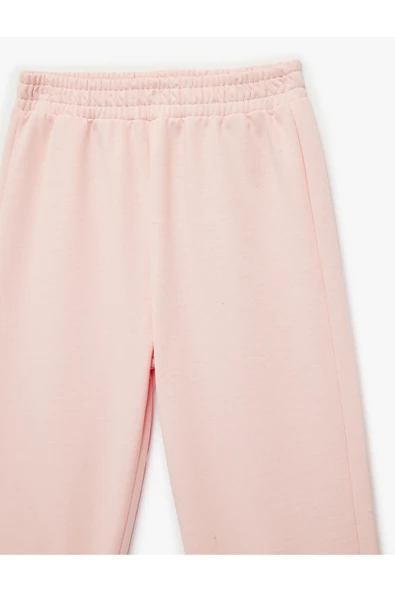 Koton Kız Bebek Şardonlu Beli Lastikli Basic Jogger Eşofman Altı - Resim 3