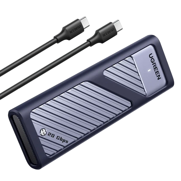UGREEN 35576 CM559 USB-C 3.2 Gen 2x2 M.2 NVMe SATA SSD 20Gbps M-Key / B+M Muhafazası ve Soğutma Pedi ürün görseli 1
