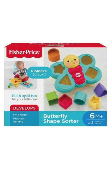 FISHER PRICE Şekil Eşleştirme Arkadaşı Kelebek ürün görseli 1