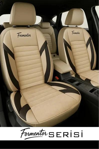 Nissan Juke (facelift 2014) 1.6 (113 Hp) Xtronic 2019 UYUMLU TAY TÜYÜ FORM OTO KILIFI TAM SET BEJ ürün görseli 1