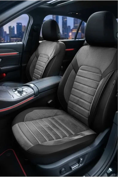 Suzuki Vitara Iv 1.4 Boosterjet (140 Hp) Allgrıp 2016 UYUMLU KUMAŞ OTO KOLTUK KILIFI FÜME ürün görseli 1