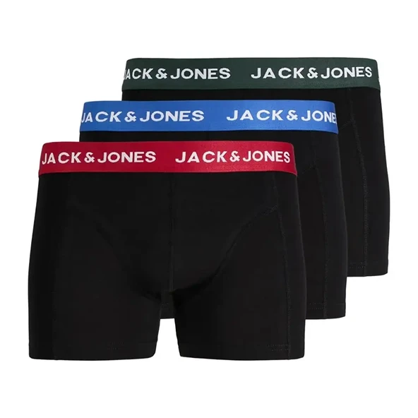 Jack & Jones 12304176 Jacgeo Solid Boxer 3 lü Siyah ürün görseli 1