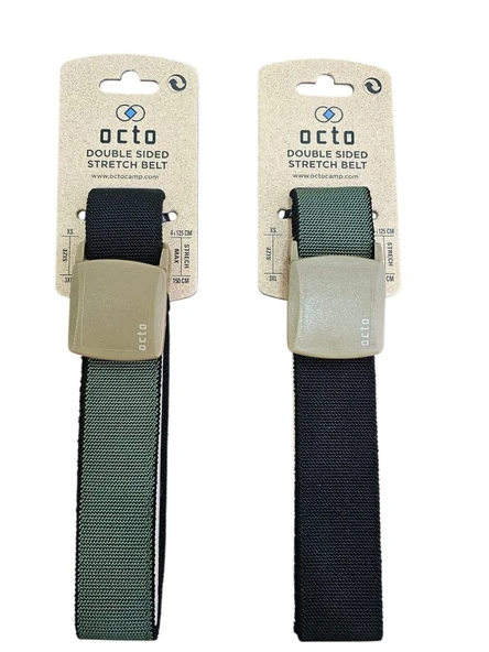 Octo Çift Taraflı ( Çift Renkli ) Streç Kemer - Resim 3