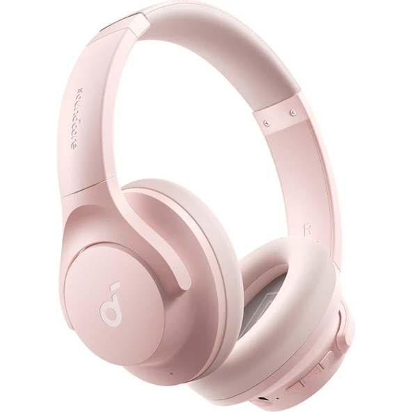 Soundcore Q20i Kulak Üstü Bluetooth Kulaklık, Aktif Gürültü Engelleme, Pembe - A3004 ürün görseli 1